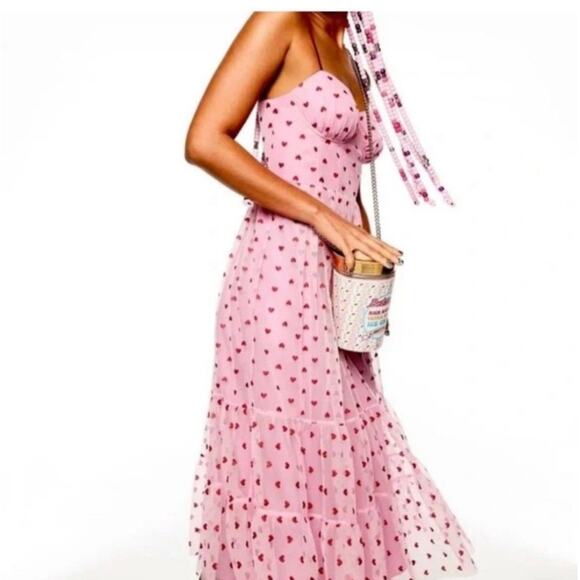 Betsy Johnson pink polka dot dress - Picture 2 of 8